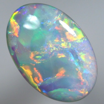 SOLID SEMI BLACK OPAL Very pretty, rolling flashes of full on colour